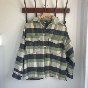 Zara Plaid Shacket